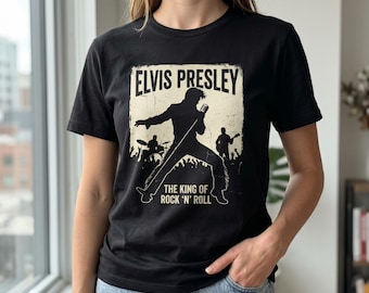 Elvis Presley King of Rock n Roll T-Shirt | Vintage Rockabilly Music Tee