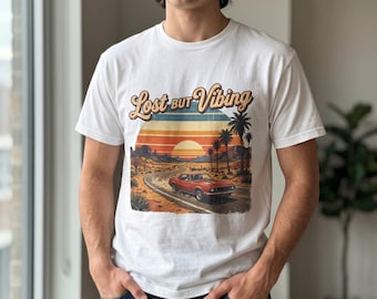Lost But Vibing Retro Tee
