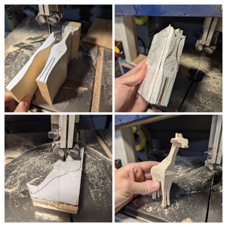 Bandsaw Giraffe Template Plans, Pdf Download, (fits on 2x4) - Etsy