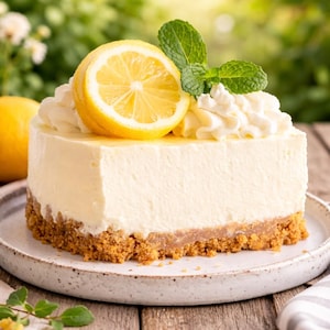 Recept på citroncheesecake utan ugn i PDF-format – Enkel krämig sommardessert – Hemgjord citruscheesecake – Enkel guide till kakor utan ugn