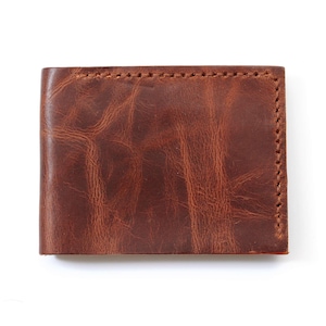 Cartera de cuero / Cartera premium hecha a mano / Delgada, llamativa y elegante / Regalo perfecto para hombres y mujeres / Permanece para siempre con tu pareja