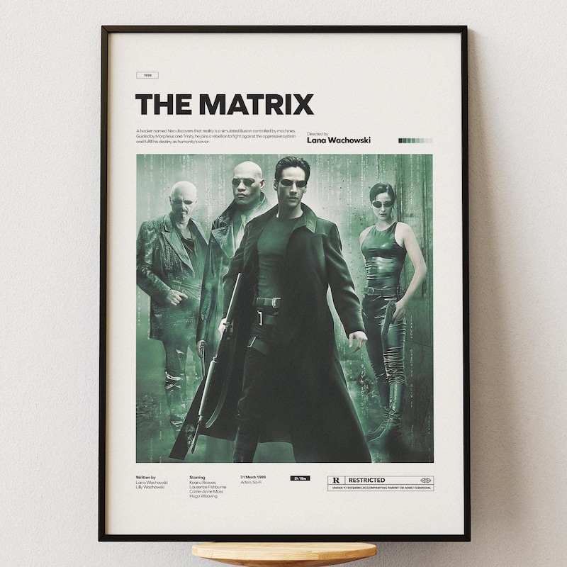 Matrix Poster Trinity - Etsy