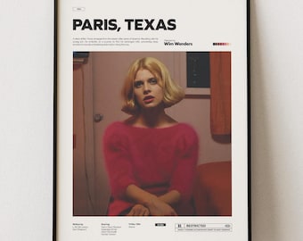 Paris, Texas Movie Poster | Wim Wenders's Paris, Texas Poster Print | Special Design Film Poster | Glossy Paper Poster | Gift Poster Idea