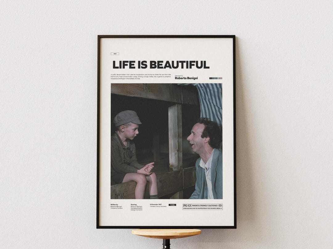 Life is Beautiful Poster, Roberto Benigni Memorable Film Life is ...