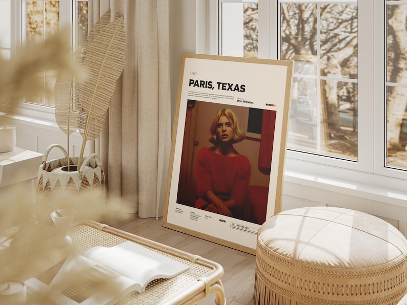 Paris, Texas Movie Poster | Wim Wenders's Paris, Texas Poster Print | Special Design Film Poster | Glossy Paper Poster | Gift Poster Idea