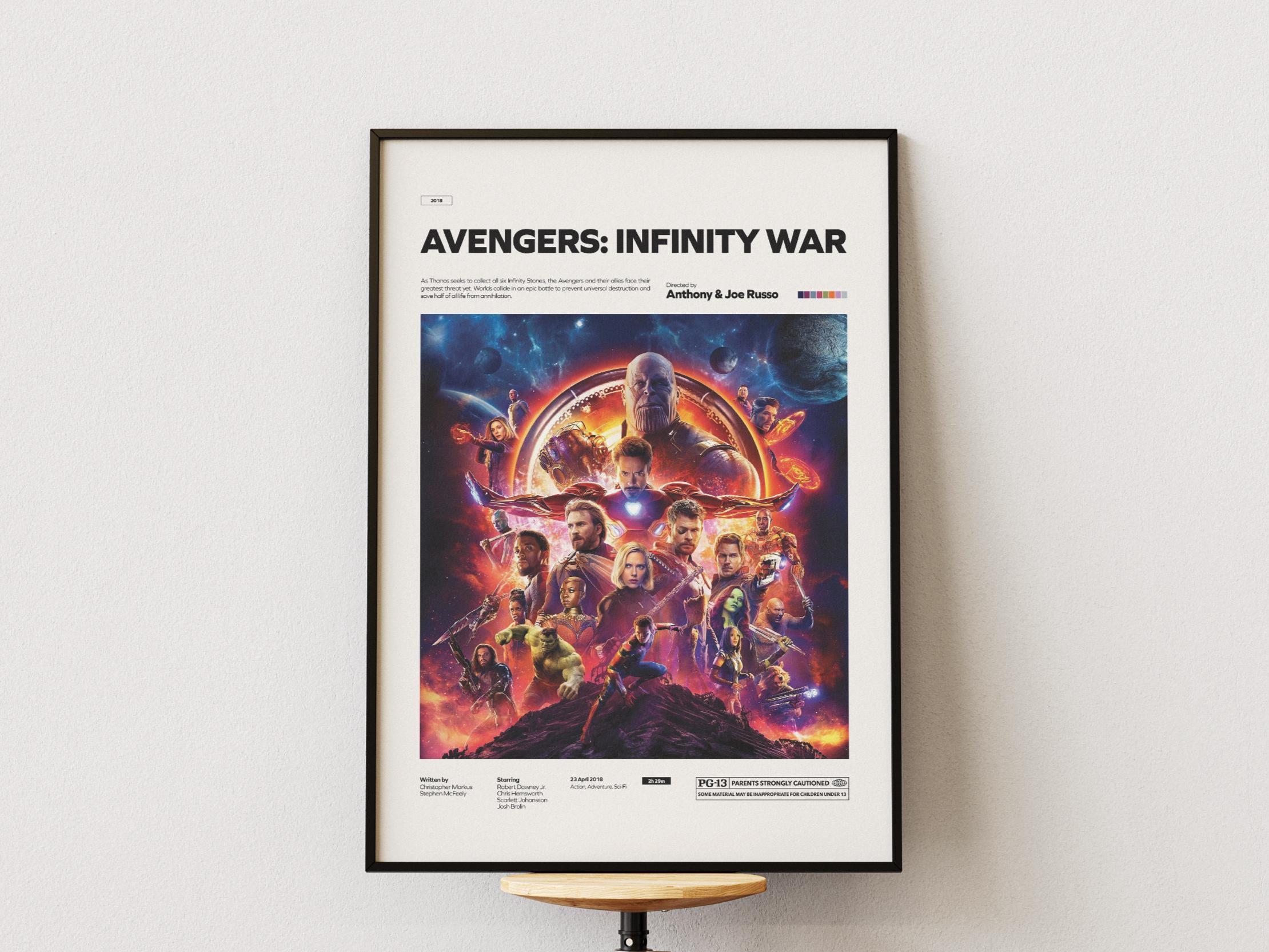 インフィニティウォーのポスター - Etsy 日本