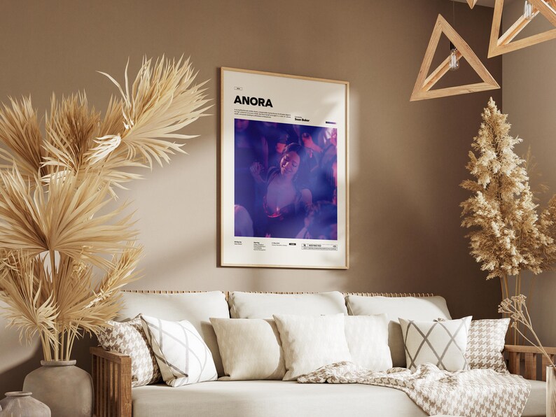 Anora Film Poster, Alternative Movie Art, Oscar Winner Sean Baker's Romantic Drama Print, Mikey Madison Poster Print, Cinematic Room Decor