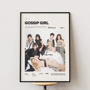 Poster di Gossip Girl, poster della serie TV romantica Gossip Girl, poster di Blake Lively e Leighton Meester, idea per decorare la parete del film Gossip Girl