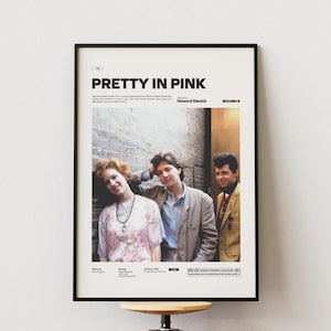 Hübsches in Rosa Poster, Molly Ringwald Poster, Howard Deutsch Film Hübsche in Rosa Druck, Film-Wand-Dekor-Idee, Romanze Film Druck-Poster