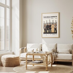 The Usual Suspects Poster, Kevin Spacey and Gabriel Byrne Poster, Bryan Singer's Cult Movie The Usual Suspects Print, Keyser Söze Poster