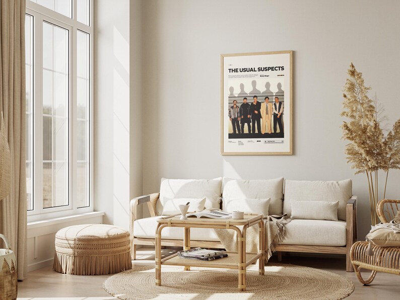 The Usual Suspects Poster, Kevin Spacey and Gabriel Byrne Poster, Bryan Singer's Cult Movie The Usual Suspects Print, Keyser Söze Poster