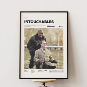 Intouchables affisch | Intouchables filmaffischtryck | Specialdesignaffisch | François Cluzet och Omar Sy Filmaffischtryck
