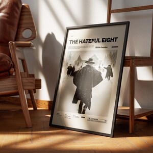 The Hateful Eight Poster, Quentin Tarantino Film Poster, Samuel L. Jackson and Kurt Russell are in The Hateful Eight Print, Movie Wall Art