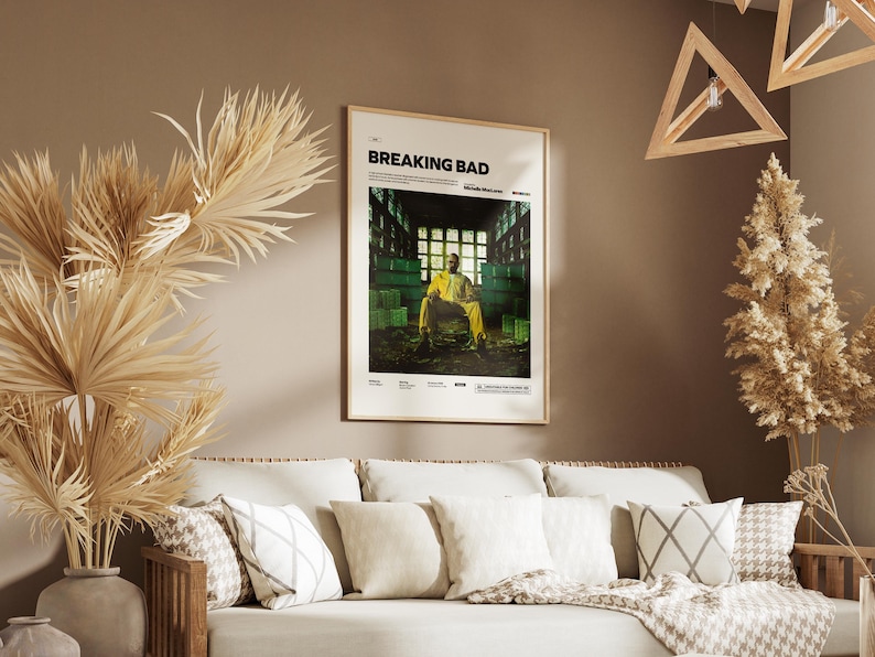 Breaking Bad Poster, Bryan Cranston Poster, Popular TV Series Breaking Bad Poster Print, Cinematic Wall Decor, Gift Wall Art Idea
