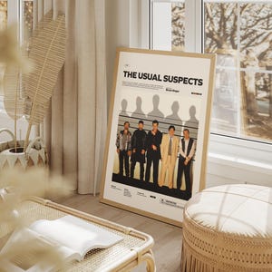 The Usual Suspects Poster, Kevin Spacey and Gabriel Byrne Poster, Bryan Singer's Cult Movie The Usual Suspects Print, Keyser Söze Poster