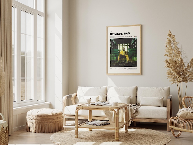 Breaking Bad Poster, Bryan Cranston Poster, Popular TV Series Breaking Bad Poster Print, Cinematic Wall Decor, Gift Wall Art Idea
