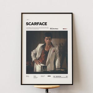 Affiche du film Scarface | Impression d&#39;affiche de Tony Montana | Al Pacino et Michelle Pfeiffer dans Scarface Poster | Impression d&#39;affiche de film Legend