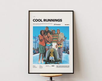 Cool Runnings Poster, Jamaica Bobsleigh Team Poster, Jon Turteltaub Film  Print, Movie Wall Decor