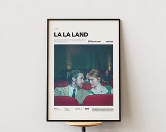 La La Land Filmplakat, Alternativer Film Poster, Emma Stone Starring La La Land Filmposter, Haute Couture