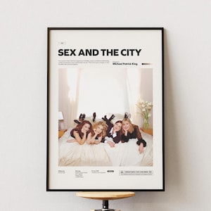 Sex and the City Poster, Famous Tv Series Sex and the City Print, Sarah Jessica Parker Poster, Famous Tv Series Wall Decor, Movie Room Decor