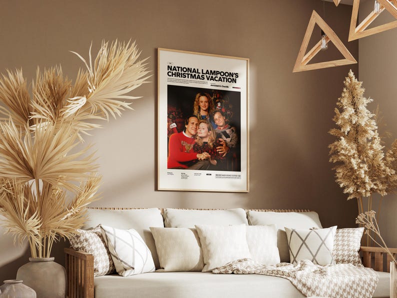 National Lampoon’s Christmas Vacation Poster, Chevy Chase Movie, Christmas Film Poster