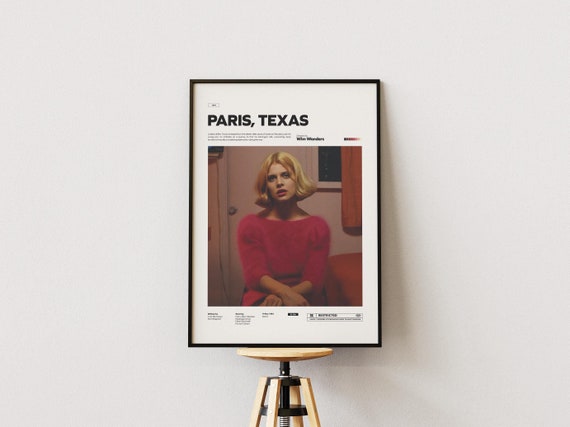 Paris, Texas Movie Poster | Wim Wenders's Paris, Texas Poster Print | Special Design Film Poster | Glossy Paper Poster | Gift Poster Idea