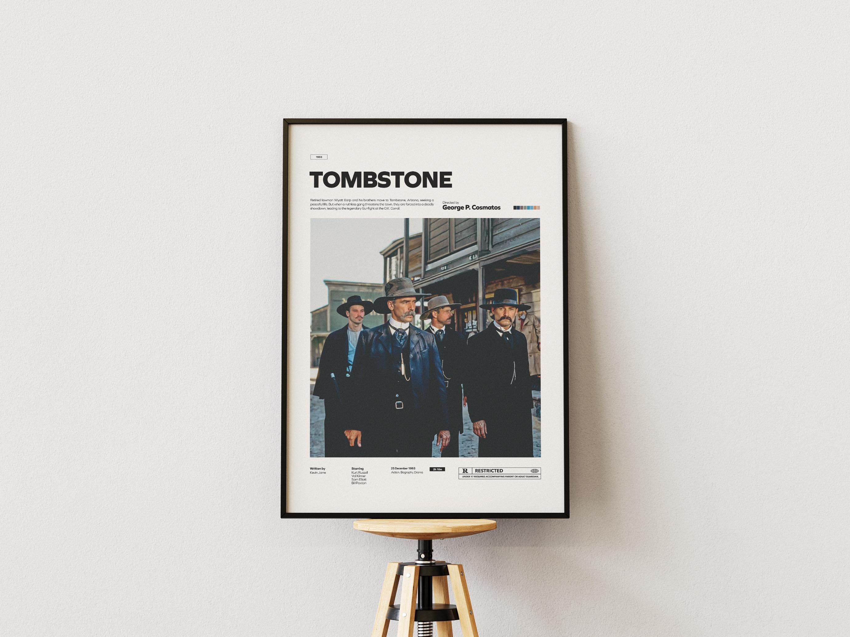 T-shirt Affiche Du Film Tombstone (1993) - Marque Arks - Neuf Avec étiquettes