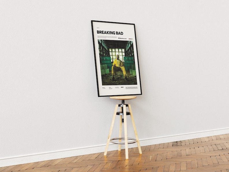 Breaking Bad Poster, Bryan Cranston Poster, Popular TV Series Breaking Bad Poster Print, Cinematic Wall Decor, Gift Wall Art Idea