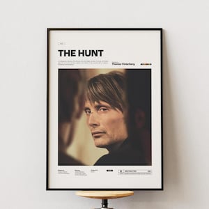 The Hunt Poster, Mads Mikkelsen Poster, A Thomas Vinterberg Film The Hunt Print, Movie Wall Art Idea, Cult Film Poster, Cinematic Wall Decor