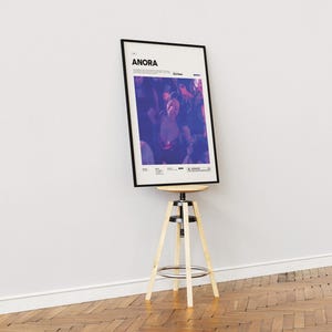 Anora Film Poster, Alternative Movie Art, Oscar Winner Sean Baker's Romantic Drama Print, Mikey Madison Poster Print, Cinematic Room Decor