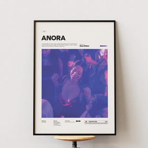 Anora Film Poster, Mikey Madison Poster, Oscar Winner Sean Baker's Romantic Drama Print