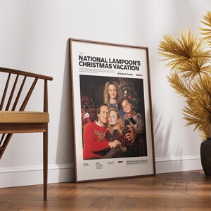 National Lampoon’s Christmas Vacation Poster, Chevy Chase Movie, Christmas Film Poster