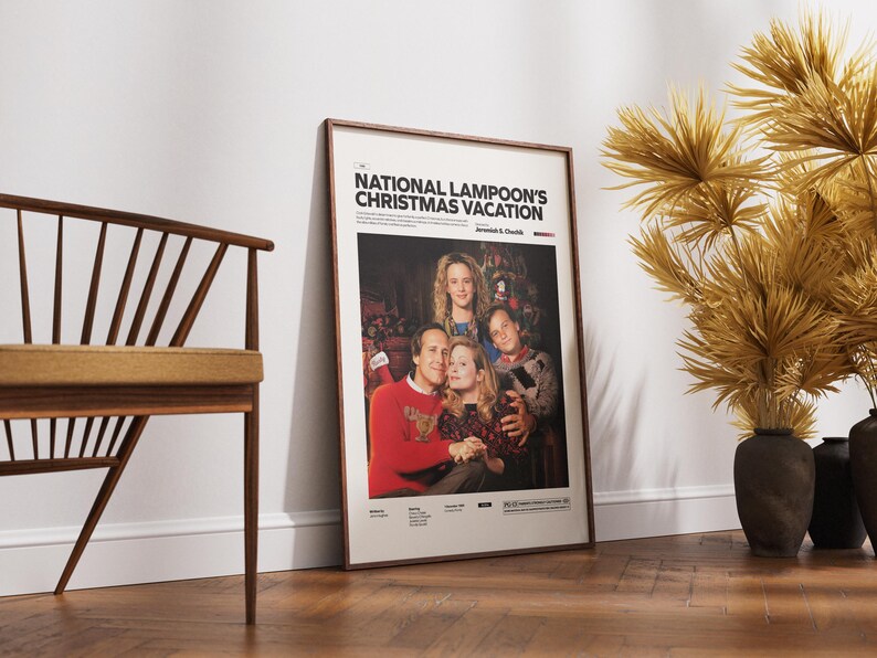 National Lampoon’s Christmas Vacation Poster, Chevy Chase Movie, Christmas Film Poster