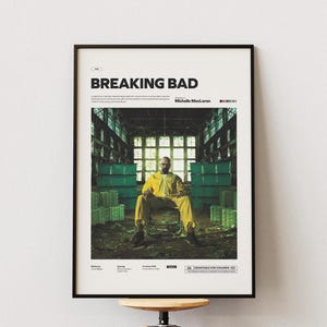 Breaking Bad Poster, Bryan Cranston Poster, Popular TV Series Breaking Bad Poster Print, Cinematic Wall Decor, Gift Wall Art Idea