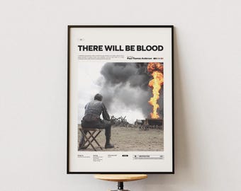 There Will Be Blood Poster, Daniel Day-Lewis Movie Poster, Thomas Anderson Film Print