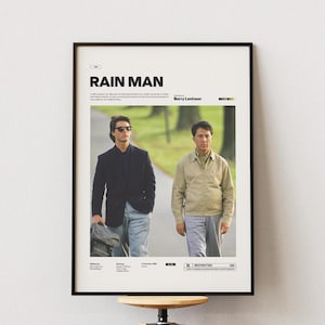 88年 オリジナル レインマン ダスティンホフマン トムクルーズ 額付