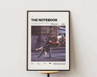 The Notebook Poster, Ryan Gosling and Rachel McAdams Poster, Nick Cassavetes Film Print, Movie Wall Art