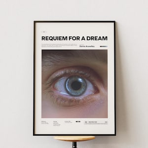 Requiem für einen Traum Poster, Alternatives Filmposter mit Jared Leto und Jennifer Connelly in den Hauptrollen Requiem für einen Traumdruck, Filmraumdekor