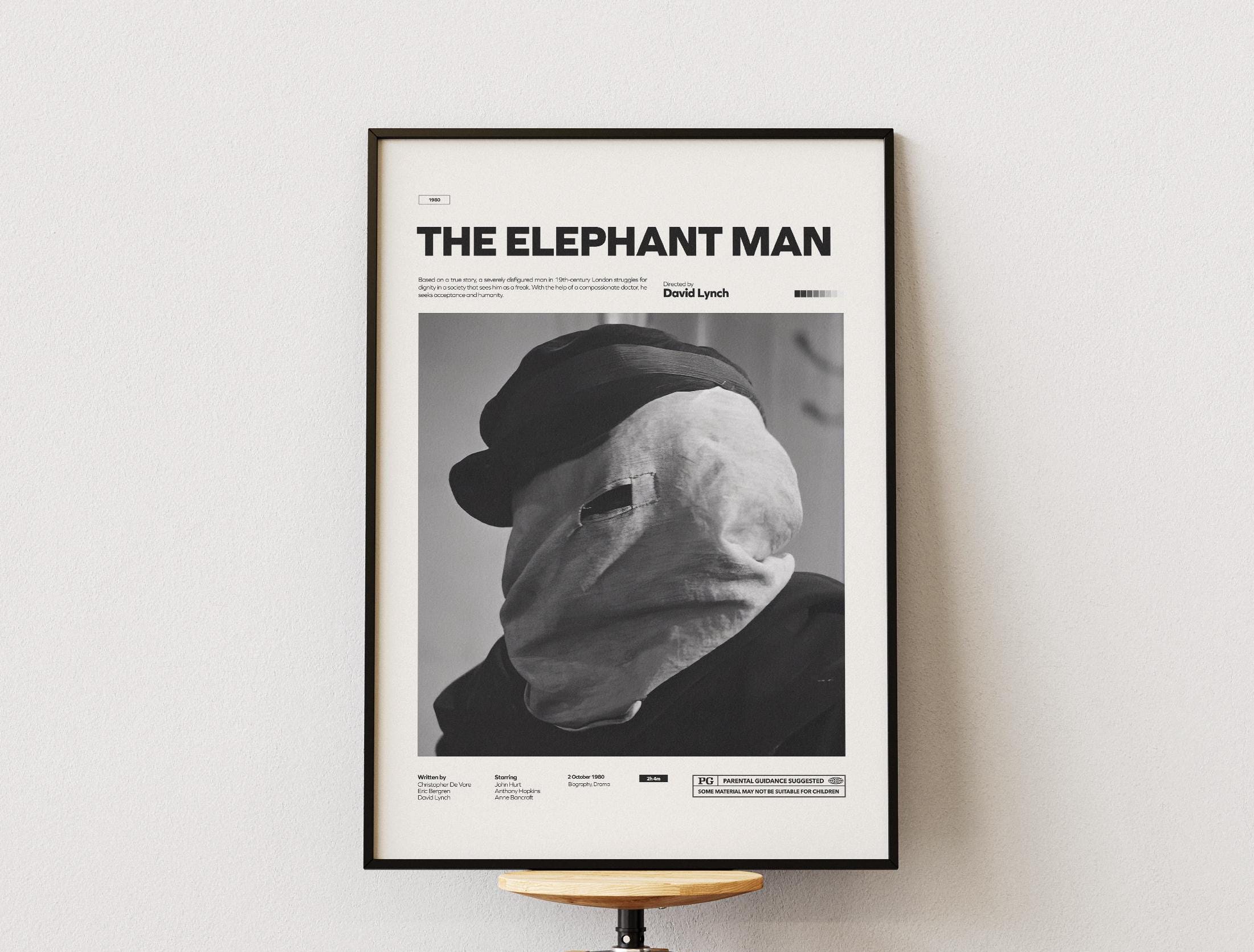 The Elephant Man Poster, David Lynch Film the Elephant Man