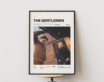 Affiche du film The Gentlemen - Impression d'art sur toile de haute qualité - Décoration de chambre - Poster d'art pour cadeau - France