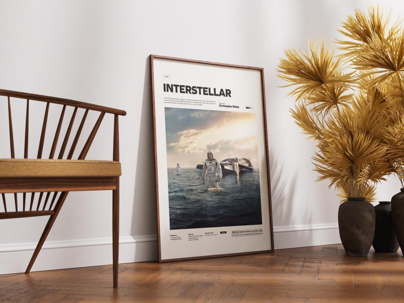 Interstellar Movie Poster | Christopher Nolan's Interstellar Poster Print | Special Design Poster | Glossy Paper Poster | Wall Decor Idea