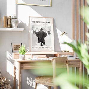 The Hateful Eight Poster, Quentin Tarantino Film Poster, Samuel L. Jackson and Kurt Russell are in The Hateful Eight Print, Movie Wall Art