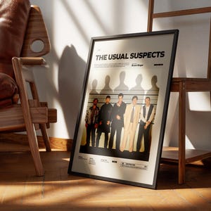 The Usual Suspects Poster, Kevin Spacey and Gabriel Byrne Poster, Bryan Singer's Cult Movie The Usual Suspects Print, Keyser Söze Poster