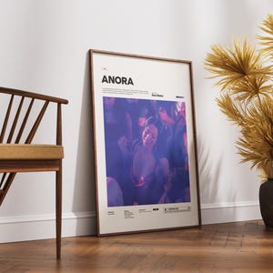 Anora Film Poster, Alternative Movie Art, Oscar Winner Sean Baker's Romantic Drama Print, Mikey Madison Poster Print, Cinematic Room Decor