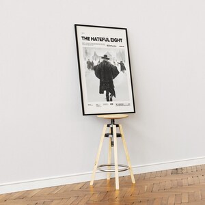 The Hateful Eight Poster, Quentin Tarantino Film Poster, Samuel L. Jackson and Kurt Russell are in The Hateful Eight Print, Movie Wall Art