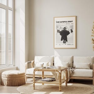 The Hateful Eight Poster, Quentin Tarantino Film Poster, Samuel L. Jackson and Kurt Russell are in The Hateful Eight Print, Movie Wall Art