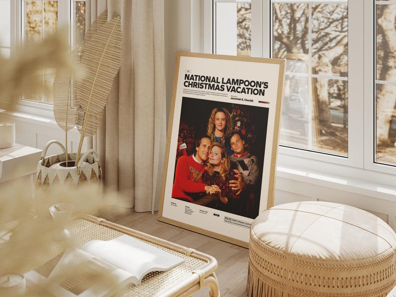 National Lampoon’s Christmas Vacation Poster, Chevy Chase Movie, Christmas Film Poster