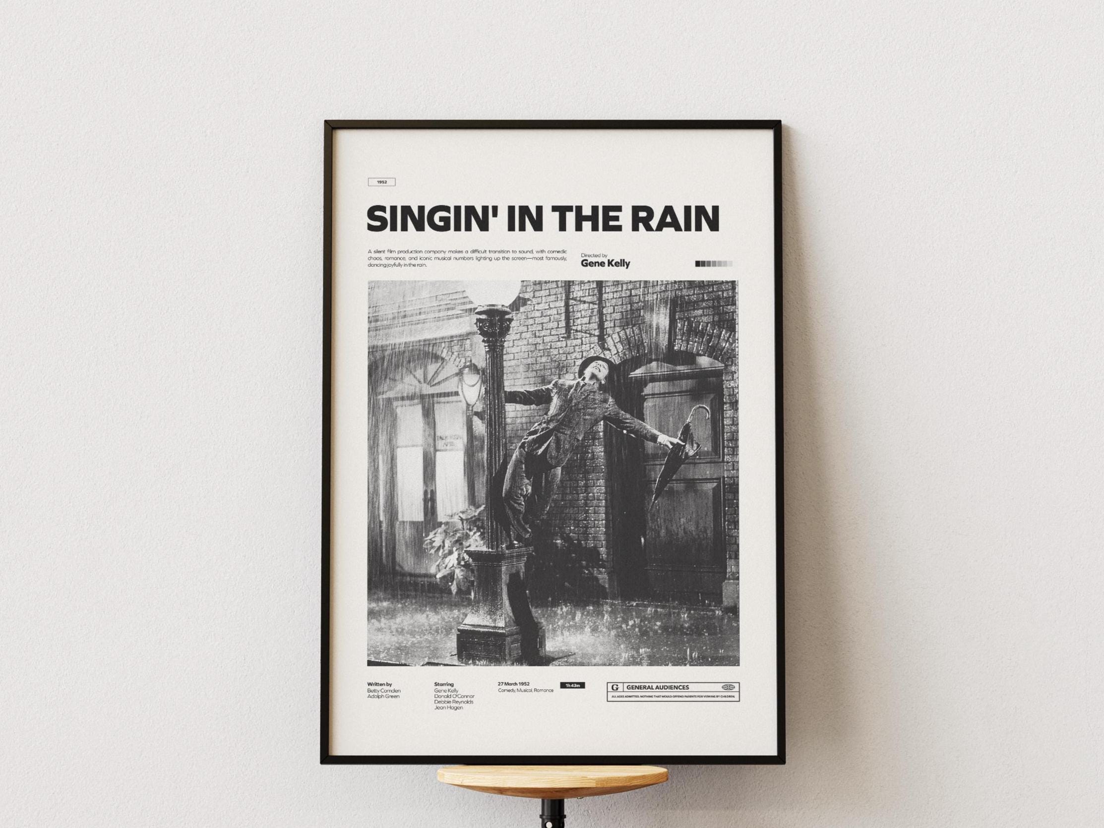 絵画『雨に唄えば』ヘイ平山画 Singing in the rain poster - Etsy 日本