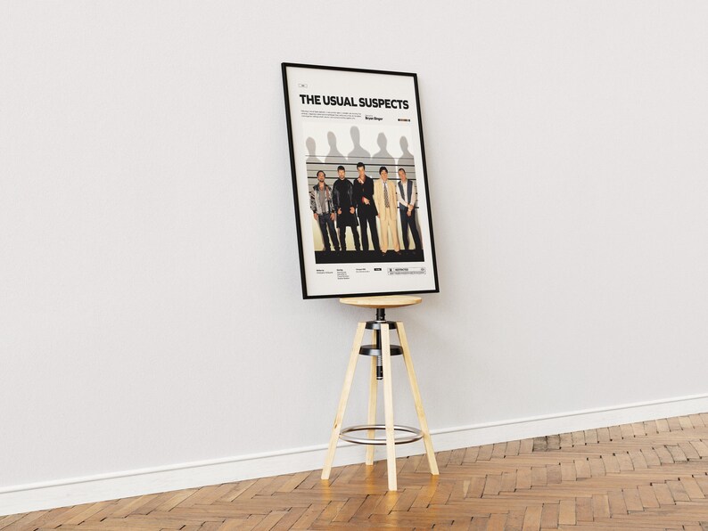 The Usual Suspects Poster, Kevin Spacey and Gabriel Byrne Poster, Bryan Singer's Cult Movie The Usual Suspects Print, Keyser Söze Poster