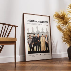 The Usual Suspects Poster, Kevin Spacey and Gabriel Byrne Poster, Bryan Singer's Cult Movie The Usual Suspects Print, Keyser Söze Poster
